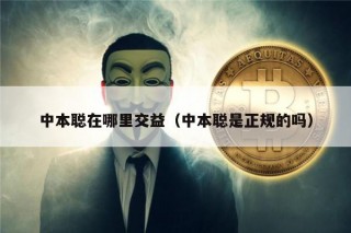 中本聪在哪里交益（中本聪是正规的吗）